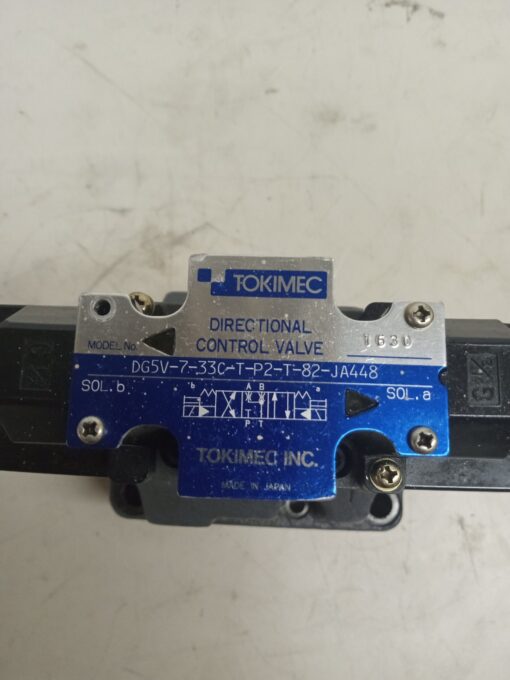 TOKIMEC DG5V-7-33C-T-P2-T-82-JA448 DIRECTIONAL CONTROL VALVE - Image 2