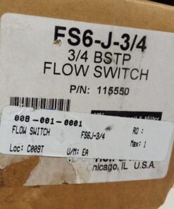 McDonnel & Miller FS6-J-3/4 Flow Switch