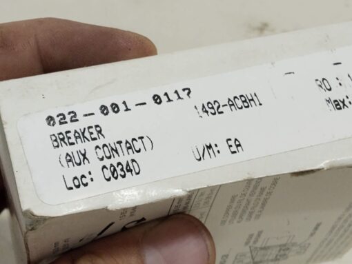 Allen-Bradley 1492-Acbh1 AUX CIRCUIT BREAKER