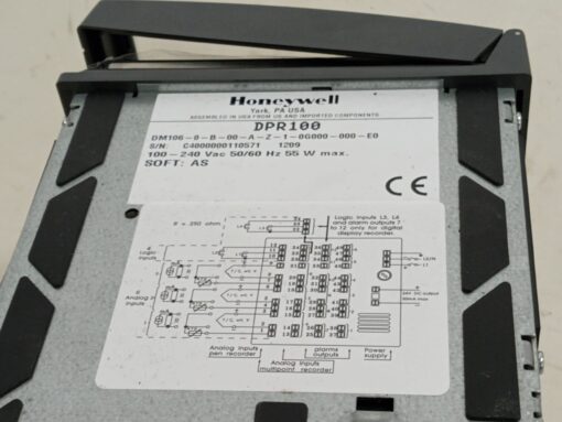 HONEYWELL DPR100 / DM106-0-B-00-A-Z-1-0G000-000-E0 Chart Recorder - Image 3