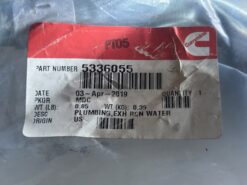 Alternative view of Cummins Turbocharger Oil Drain Tube 5336055