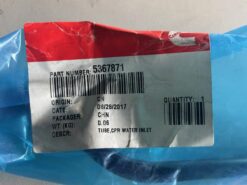 Alternative view of Cummins CPR Water Inlet Tube 5367871