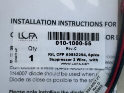 Alternative view of Lofa Spike Suppressor 2 Wire Kit A058Z294 / 010-1000-55